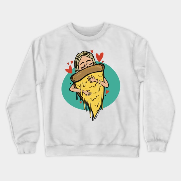 pizzalove Crewneck Sweatshirt by DavesNotHome
